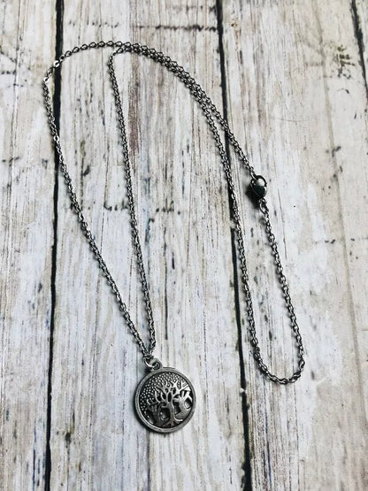 925 Sterling Silver Dark Forest Trees Pendant Handmade Exquisite Pendant