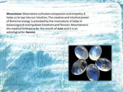 925 Sterling Silver Round Natural Moonstone Snowflakes Earrings For Christmas