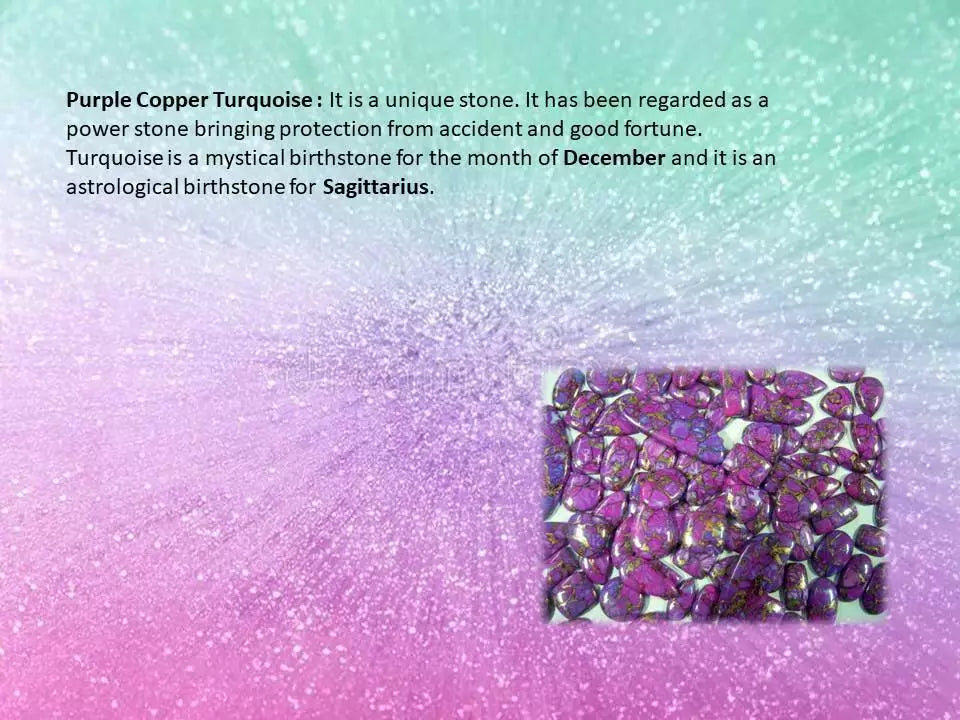 925 Sterling Silver Handmade Women Ring Purple Copper Turquoise Stone Jewelry